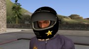 Racing Helmet Rockstar для GTA San Andreas миниатюра 1