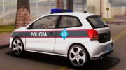 Volkswagen Polo GTI BIH Police Car para GTA San Andreas miniatura 5