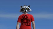 Raccoon Mask from GTA Online для GTA San Andreas миниатюра 1
