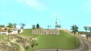 Надпись Hollywood для GTA San Andreas миниатюра 1