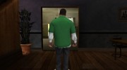 Franklin Green Shirt para GTA San Andreas miniatura 5