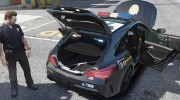 2016 Mercedes-Benz CLA 45 AMG Shooting Brake POLICE для GTA 5 миниатюра 8