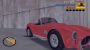 Shelby Cobra V10 TT Black Revel for GTA 3 miniature 7