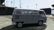 Volkswagen Kombi Bus для GTA 4 миниатюра 5