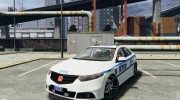 Honda Accord Type R NYPD (City Patrol 7605) для GTA 4 миниатюра 1