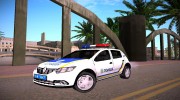 Renault Sandero 2013 Полиция Украины para GTA San Andreas miniatura 1