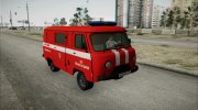УАЗ 3309 Буханка Пожарный Штаб para GTA San Andreas miniatura 1