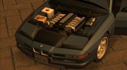 BMW 850 CSi (E31) 92 для GTA San Andreas миниатюра 4