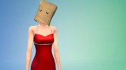 Пакет на голове Paeperbag mask para Sims 4 miniatura 1
