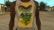 Белая майка Teenage Mutant Ninja Turtles (2003) para GTA San Andreas miniatura 5
