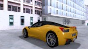 Ferrari 458 Italia for GTA San Andreas miniature 2