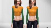 Double Wool Top para Sims 4 miniatura 3