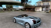 Lamborghini Gallardo Spyder for GTA San Andreas miniature 3