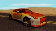 Nissan GTR Heavy Fire for GTA San Andreas miniature 3