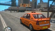 Dacia Logan Taxi для GTA 4 миниатюра 13