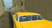 Checker Marathon 1977 Yellow Cab для GTA Vice City миниатюра 5