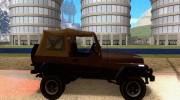 Jeep Wrangler for GTA San Andreas miniature 6