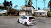 BMW 120i para GTA San Andreas miniatura 3