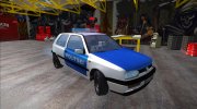 Volkswagen Golf Mk3 Estonian Police для GTA San Andreas миниатюра 2