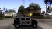 AMG H2 HUMMER SUV SAPD Police для GTA San Andreas миниатюра 5