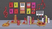 Music Star Decor для Sims 4 миниатюра 1