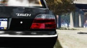 BMW 750i v1.5 for GTA 4 miniature 14
