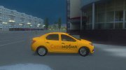 Renault Logan 2020 Такси СитиМобил для GTA San Andreas миниатюра 4