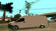 ГАЗель Next цельнометаллический фургон для GTA San Andreas миниатюра 2