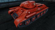 Т-34 (ко Дню Победы легендарный Т-34 в красном) for World Of Tanks miniature 1