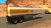 Shell Petrol Tanker Trailer Sa Style для GTA San Andreas миниатюра 3