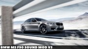 BMW M5 F90 Sound mod v3 para GTA San Andreas miniatura 1