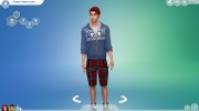 Мужские шорты para Sims 4 miniatura 1