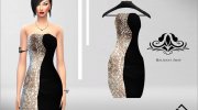Holidays Glitter Dress for Sims 4 miniature 3
