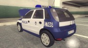 Opel Corsa C Police (Policja) для GTA San Andreas миниатюра 3