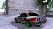 Nissan Skyline GT-R32 BadAss para GTA San Andreas miniatura 2