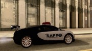 Вugatti Veyron (cop version) para GTA San Andreas miniatura 5