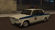ВАЗ-2107 Милиция СССР для GTA San Andreas миниатюра 2
