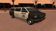 GTA V Declasse Burrito Police Transport для GTA San Andreas миниатюра 1