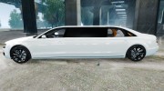 Audi A8 лимузин для GTA 4 миниатюра 2