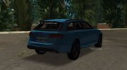Audi RS6 2015 for GTA Vice City miniature 3