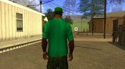 Новая зелёная футболка для GTA San Andreas миниатюра 3