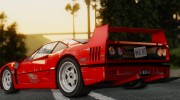 1989 Ferrari F40 (US-Spec) para GTA San Andreas miniatura 21