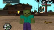 Zombie from Minecraft for GTA San Andreas miniature 1