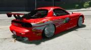 Mazda RX-7 Fast and Furious para GTA 4 miniatura 5