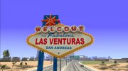 Welcome to Las Venturas Sign Remastered для GTA San Andreas миниатюра 1