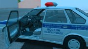 Lada Samara 2114 Полиция ОБ ДПС УГИБДД (2012-2014) para GTA San Andreas miniatura 5