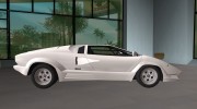 Lamborghini Countach 1988 25th Anniversary para GTA Vice City miniatura 3