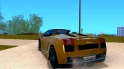 Lamborghini Galardo Spider для GTA San Andreas миниатюра 3