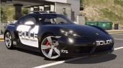 Porsche 718 Cayman S Hot Pursuit Police for GTA 5 miniature 9