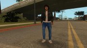 Hfyri in leather jacket для GTA San Andreas миниатюра 1